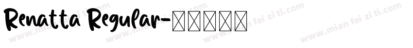 Renatta Regular字体转换